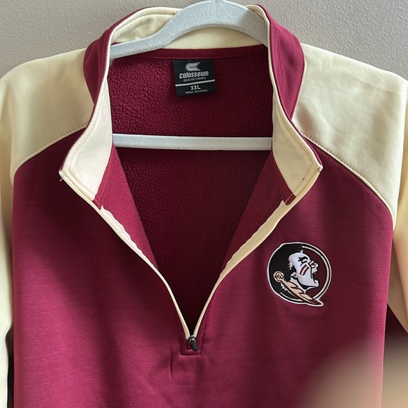 Florida State Seminoles Quarter Zip Pullover by Colosseum NWT Size XXL - Picture 7 of 10